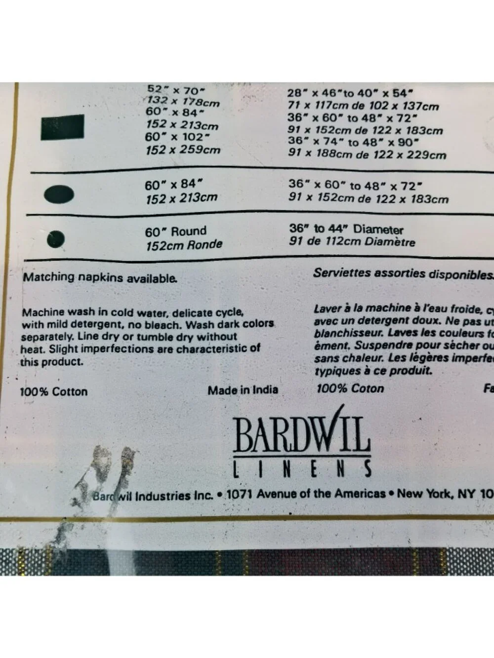 Bardwil Linens Bungalow 60